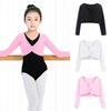 Cotton Girls Ballet Crop Tops High Waist Gymnastics Shawl Fashion Dance Wrap Tops Kids
