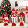 New Christmas Doll 50CM Telescopic Leg Elderly Snowman Elk Home Decoration Christmas Gift