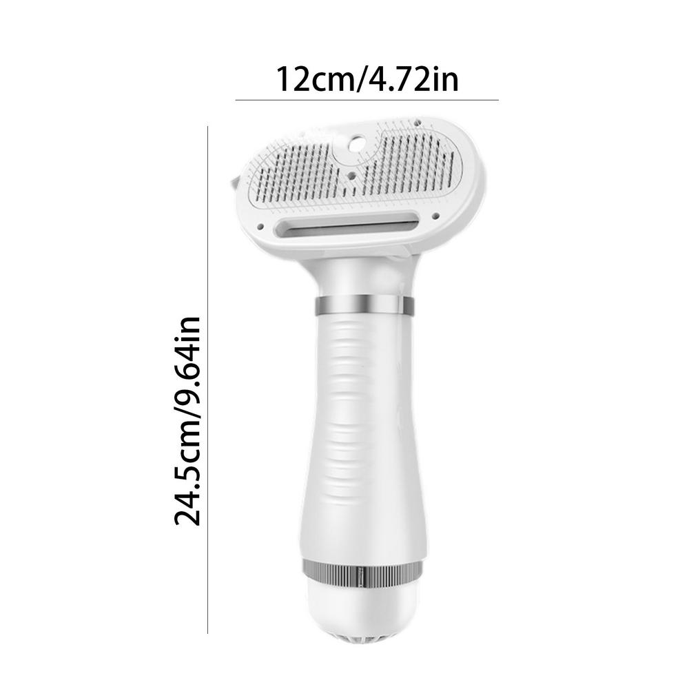 Расческа для домашних собак с распылительной щеткой Фен для собак Удаляет шерсть во время сушки волос Многофункциональный инструмент для чистки шерсти домашних животных