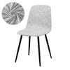 1 /2 /4 /6 Velvet Short Back Chair Cover Stretch Slipcovers Elastic Seat Chair Covers Dining Room Bar Office Party Banquate