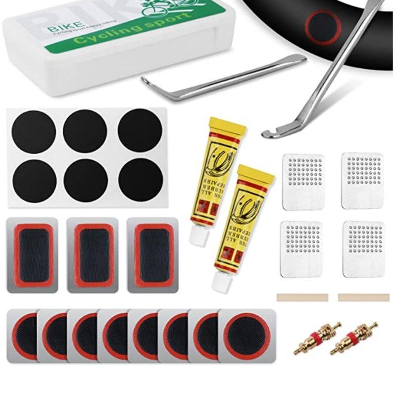 Bicycles Tire Puncture Repair Kits Rubber Tire Patches Bicycles Inner Tube Tire Tool Portable Cycling Repair Tool