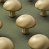 Скандинавский гриб Латунная ручка для двери шкафа Настенное украшение Современный минимализм Золотой гриб Латунная ручка для дверцы шкафа Настенный декор