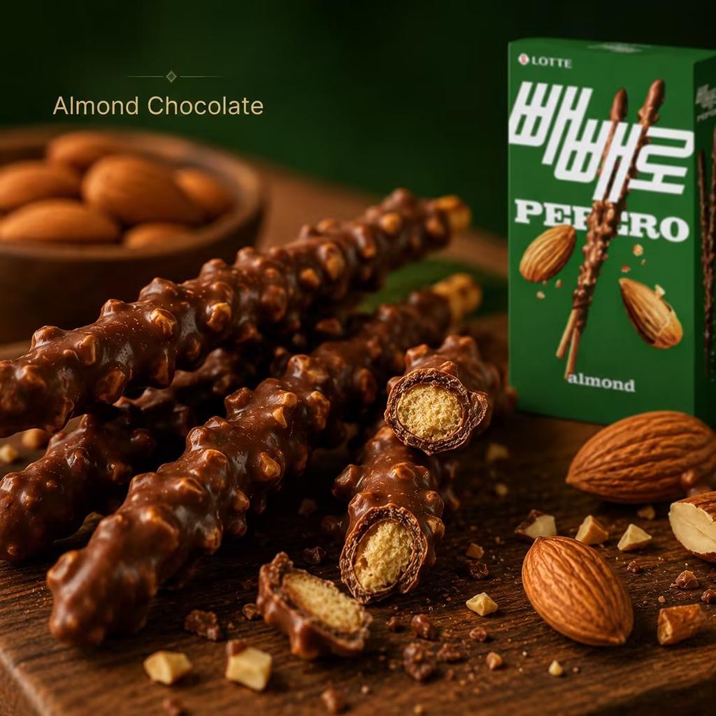 Печенье-палочки Lotte Pepero Миндально-шоколадное 32 г