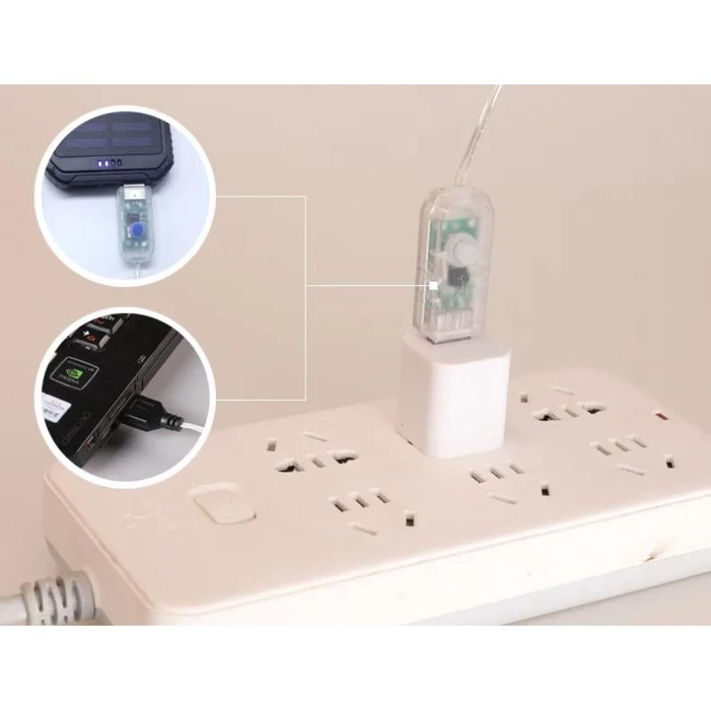 Christmas Ring Curtain Light Leather Thread Creative Pendant LED Light String Holiday Bedroom Atmosphere Christmas Curtain Light