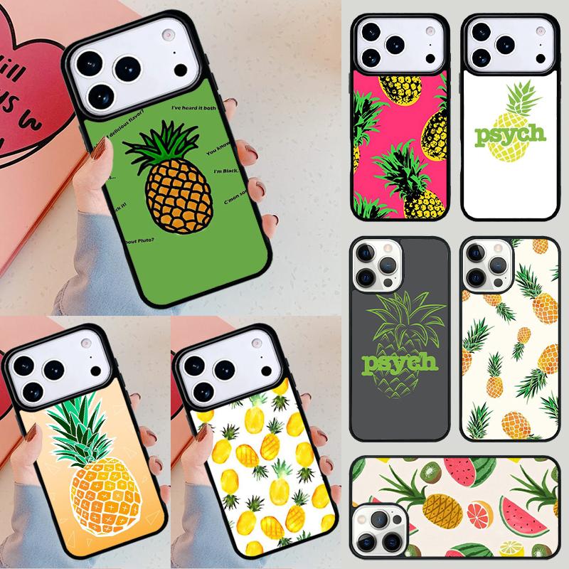 Summer pineapple Phone Case For iPhone 17 Air 14 15 13 12 Max Cover For Apple 16e 11 Pro Max Plus Coque