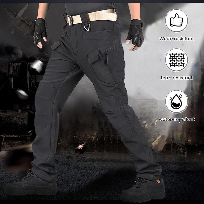 Мужские водонепроницаемые походные тактические брюки для рыбалки, походные боевые брюки, толстые