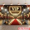 2D Голливуд VIP Вход Ткань для фона Красная ковровая дорожка Вечеринка Фото реквизит