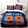 Набор Edmonton Oilers из 3 предметов Идеально подходит для спальни Удобный комплект постельного белья включает пододеяльник и две наволочки Идеальный подарок на день рождения или Рождество