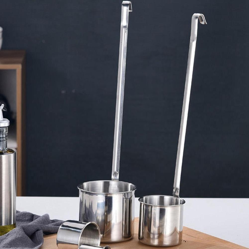 Beer With Hook Sauce Oil Stainless Steel Bar Tool Measuring Spoon Wine Dipper Beer Pouring Ladle