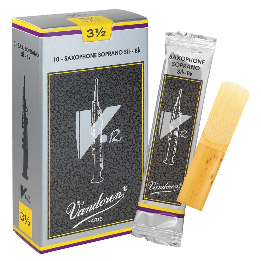 Трости для сопрано-саксофона Vandoren, том 12, жесткость.: 3-1/2 (10 тростей)