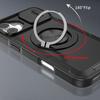 Case for iPhone 16 Plus - TPU+PC, Black, With Stand