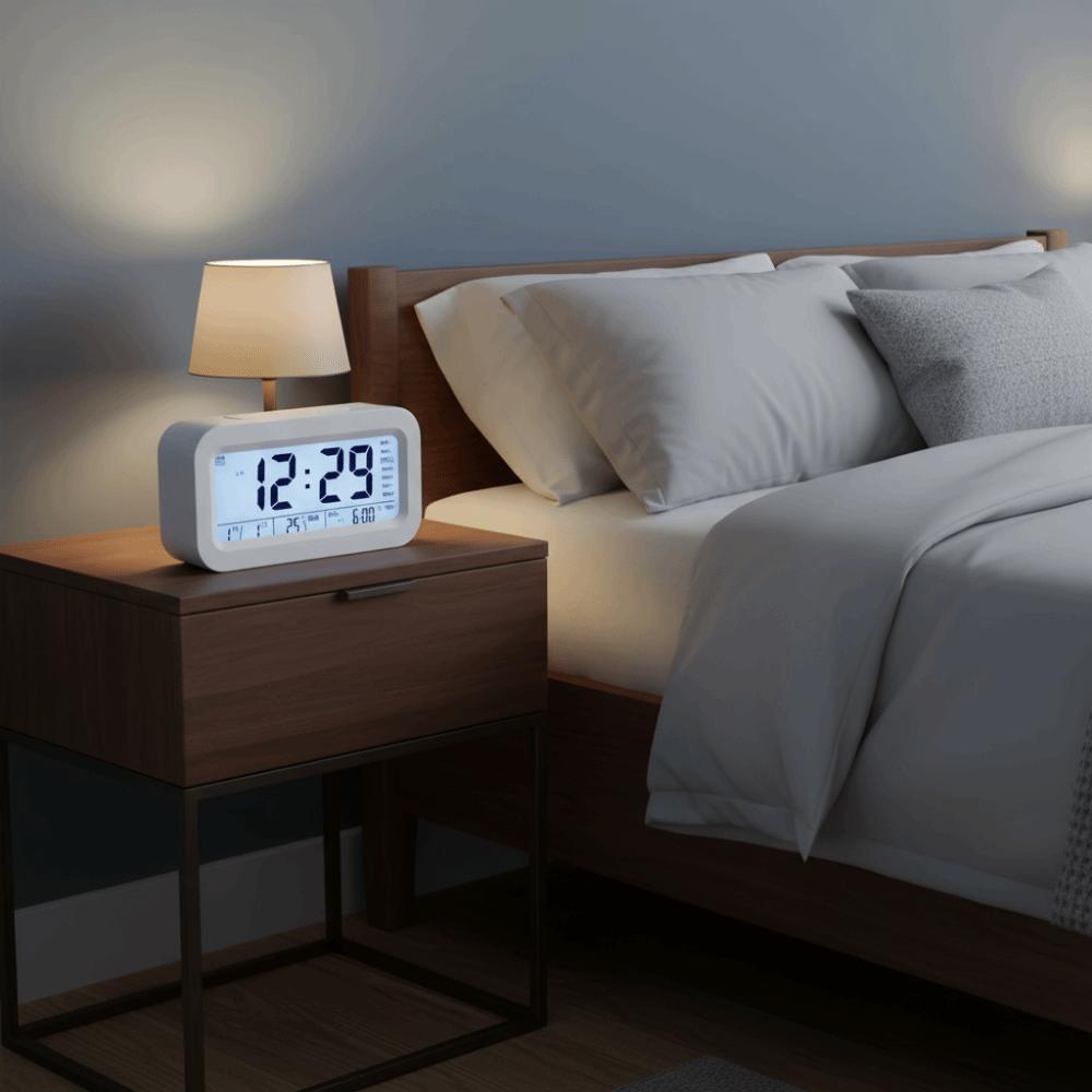 Snooze Feature LED Electronic Alarm Clock LED Display Desktop Table Clock Desktop