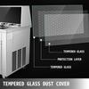 Commercial Rolled Ice Cream Machine, 1000W Fried Yogurt Maker, Double-Layer Dust Cover & Feeding Cups Included