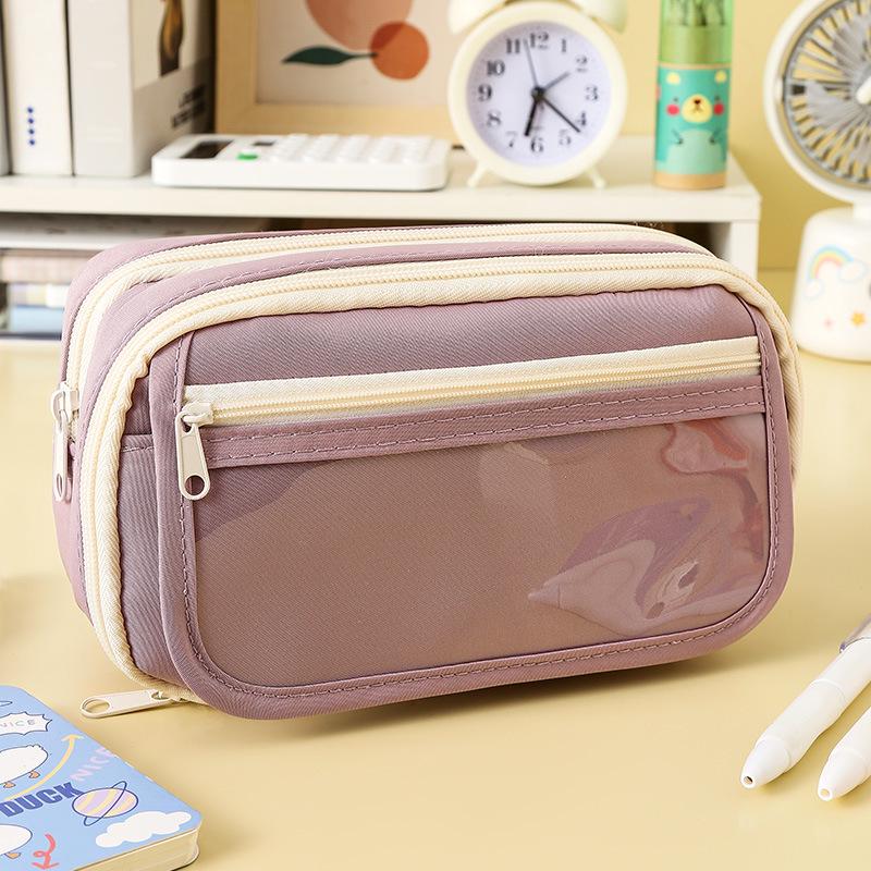 Пенал-органайзер большой вместимости с девятью отделениями 'Панда' для девочек-подростков - издание 2024 года