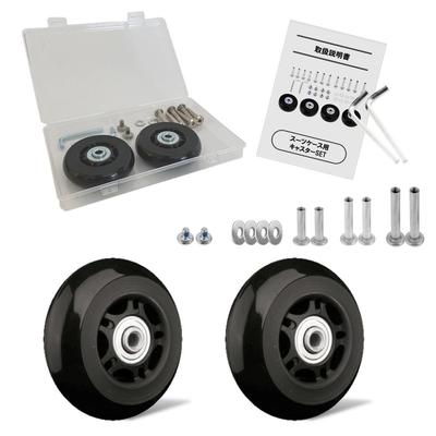 [Быть:striata] 2-колесная роликовая опора Бесшумный чемодан Ремонт DIY Тележка для перевозки