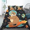 Комплект пододеяльника Ленивец Размер Твин Мультяшный пододеяльник Ленивец Постельное белье для Детей Девочек Мальчиков Милый Животный Полиэстер Покрывало