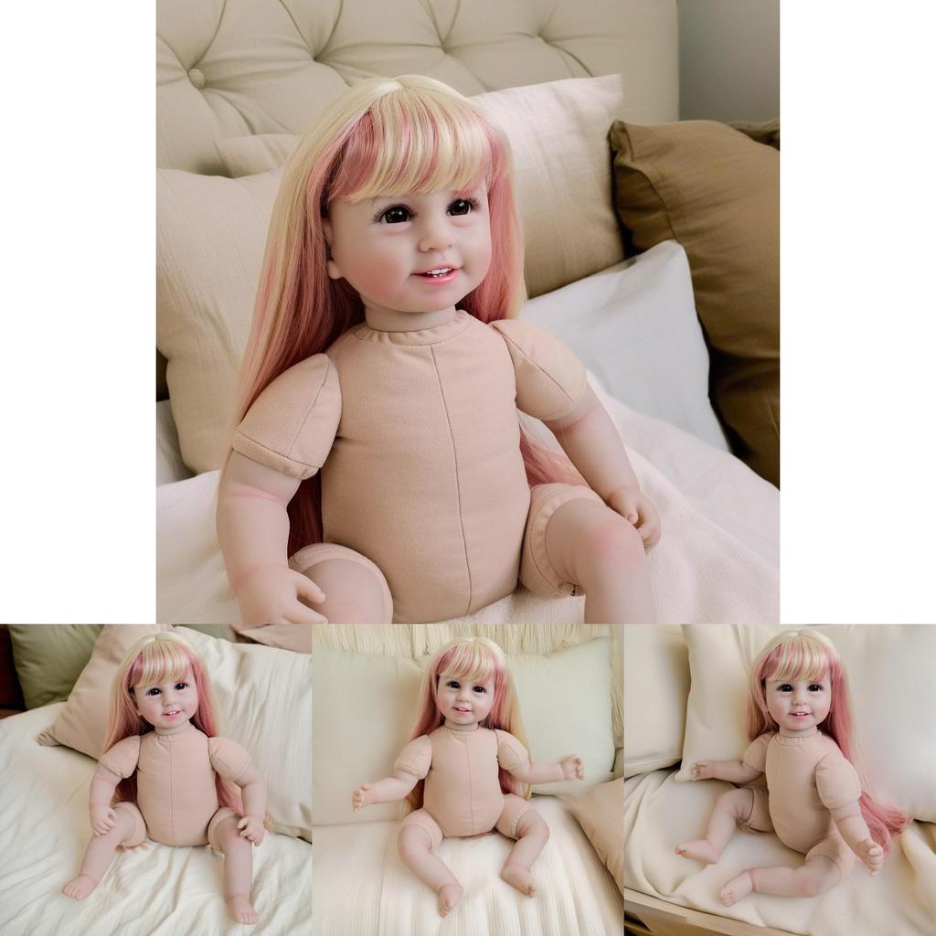 Силиконовый набор париков для кукол с разноцветными волосами для творческой игры