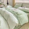 Class A Maternal And Infant Grade Super Soft Cloud Washed Cotton Four-Piece Set Thickened Bed Sheet Dormitory 3Pcs Set Bedding Quilt Cover