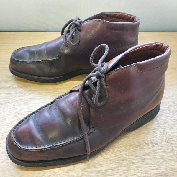 TODS Кожаные Короткие Ботинки Челси Италия Винтаж Размер 8.5 26.0-27.0 Коричневые Классические Ботинки(ИСПОЛЬЗОВАЛ)