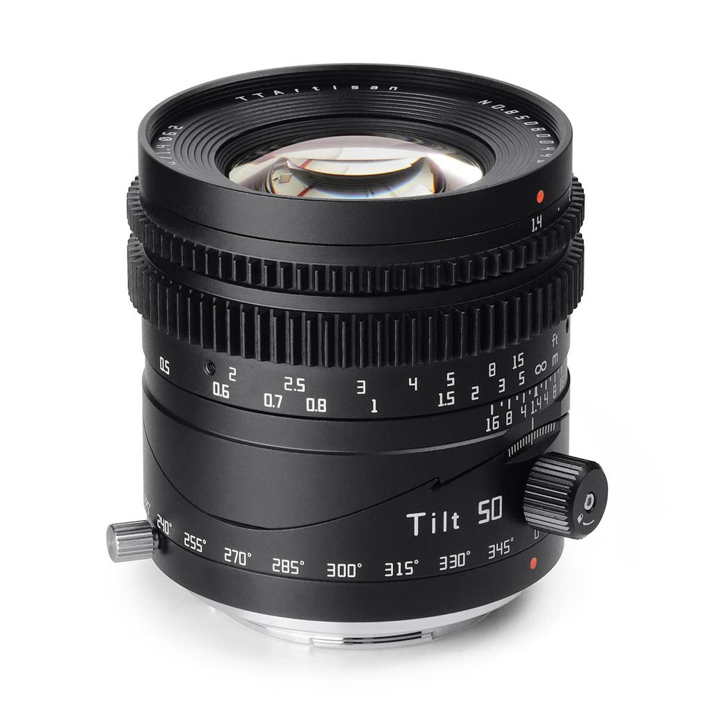 TTArtisan Tilt 50mm Фикс-объектив с наклоном, большая диафрагма, ручной фокус, для беззеркальных камер, от Meisho Optical, F1.4, L-Mount, полнокадровый (2-летняя гарантия производителя