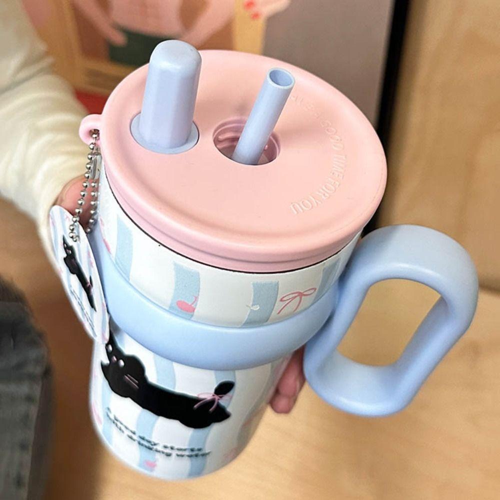 316 Stainless Steel Insulated Cup With Handle Thermal Bottle Winter Tumbler Office Workers