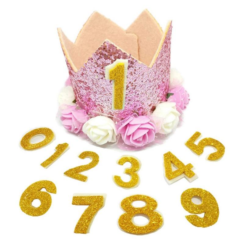 Собака Кошка Корона на День Рождения Шляпа Галстук-бабочка Набор Композитный Нетканый Материал Многоразовая Повязка на Голову Подходит Маленький Средний Размер Товары для Домашних Животных