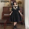 Girl Lolita Dresses Kawaii Elegant Vintage Dresses Summer Sweet Cute Short Puff Sleeve Preppy Style Sundress