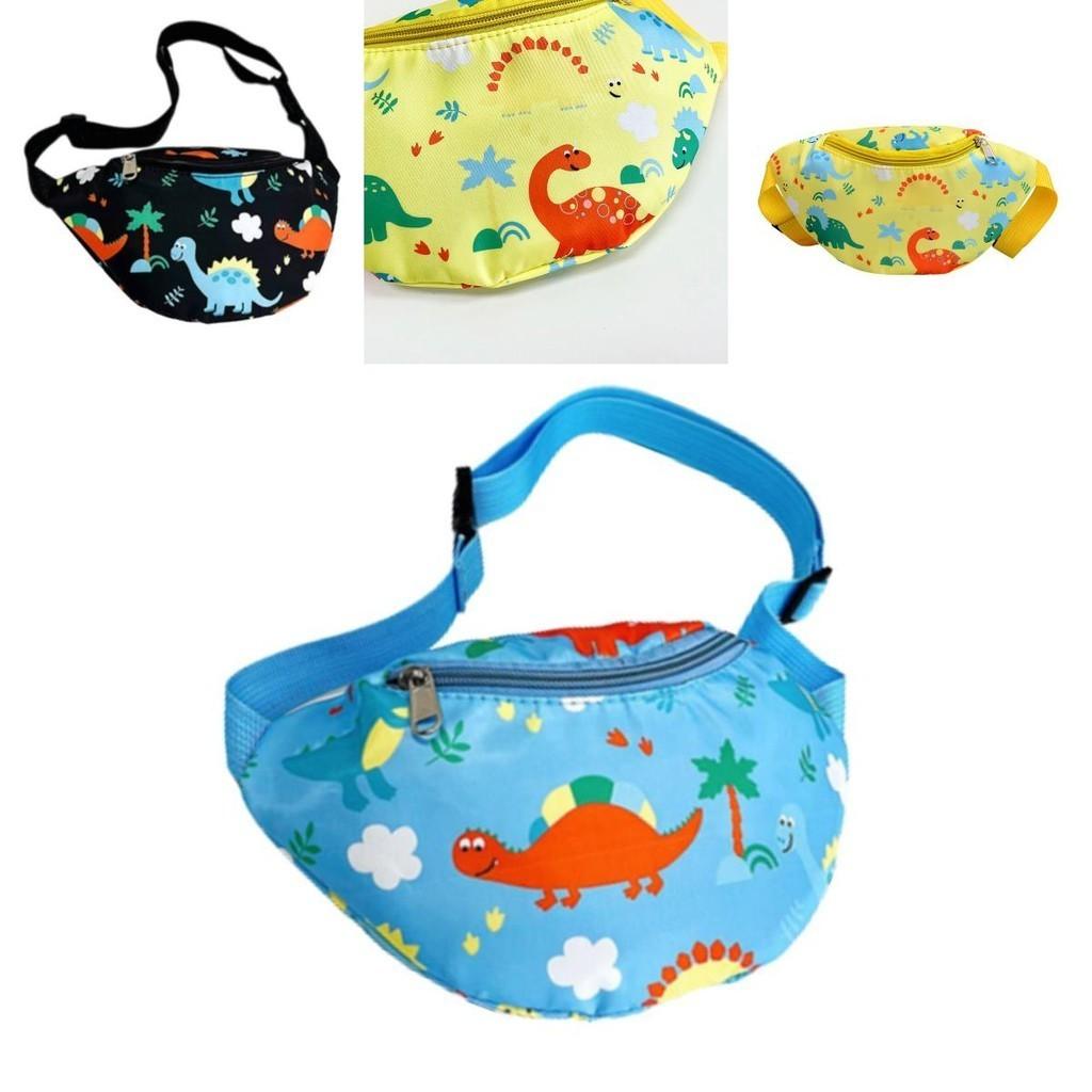 Милая детская поясная сумка с единорогом, мультяшная сумка через плечо с динозавром, нейлоновый материал, легкая и защищенная от краж