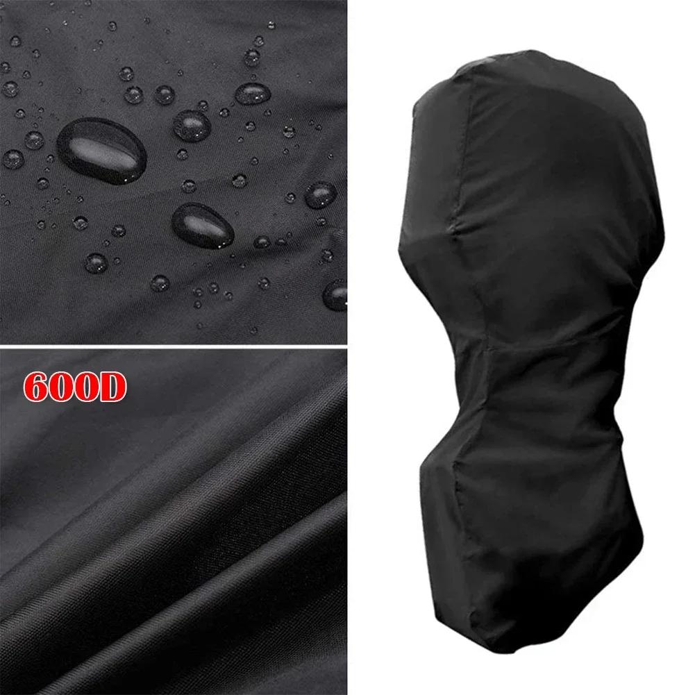 420D 6-225HP Yacht Full Outboard Motor Engine Boat Cover Anti UV Dustproof Cover Marine Engine Protection Waterproof Black