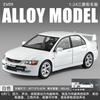 1: 24 Mitsubishi EVO9 Street Car Alloy Car Model Die Casting Metal Toy Car Model Simulation Sound and Light Children's Gift