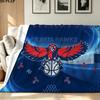 Atlanta Hawks Print Flannel Blanket High Quality Warm Comfortable Cover for All Seasons Perfect for Gifts Home Decor