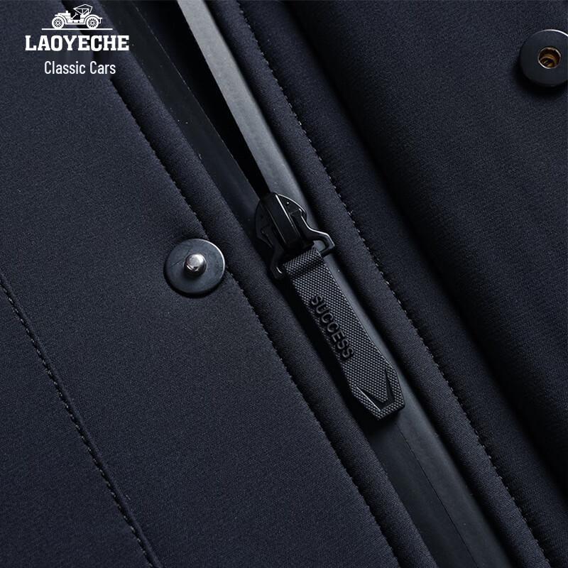 Мужская зимняя куртка средней длины с подкладкой и съемным меховым воротником