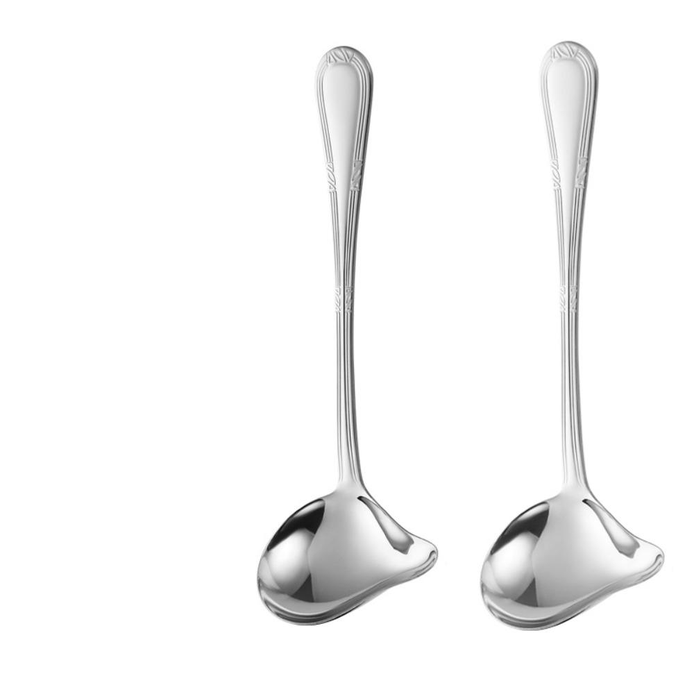 Long Handle Sauce Spoon Duckbill Shape Serving Spoon Duck Mouth Spoon for 2pcs Hot Pot Cooking