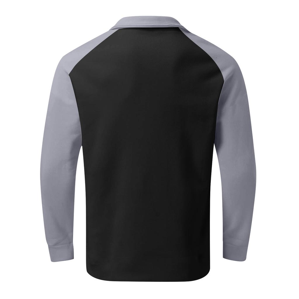 Мужская уличная винтажная модная спортивная футболка с v-образным вырезом и длинным рукавом