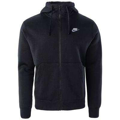 NSW Club Fleece FZ Hoodie, мужская черная толстовка