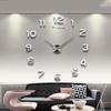 Wall Clock Modern Super Large Size Metal Analog Indoor Clock DIY Frameless Clock For Living Room Cafe Decor