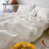 Korean Style Summer Bedspread On The Bed Washed Solid Color Quilt Air-Conditioning Lace Blanket Home Textiles 150X200/200X230Cm