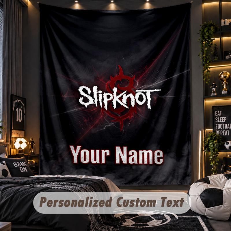 TapestrySlipknot Custom Name Text Personalized Wall Hanging Tapestry Home Wall Decor