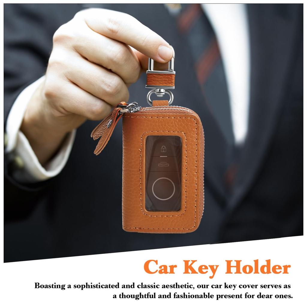 POPETPOP Key Case, Smart Key Compatible, Coin Case, Key Holder, Smart Key Case, Car,