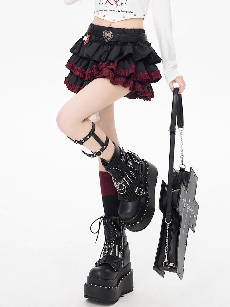 Мини-юбки Y2k, летние женские, черные, готические, трапециевидные, плиссированные, юбки, Harajuku, винтажная, 90-е, эстетика, кавайная юбка, одежда 2000-х