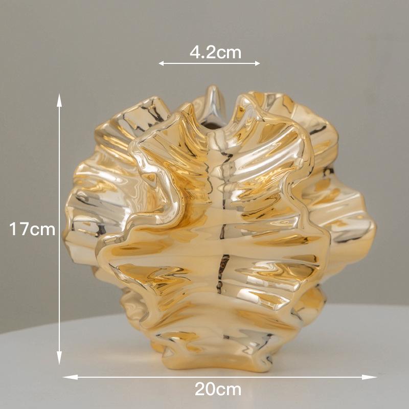 Керамическая ваза Nordic Art Coral, бежевый матовый контейнер для цветов, матовая текстура, гидропонная вставка для сухих цветов, украшение для дома, подарок