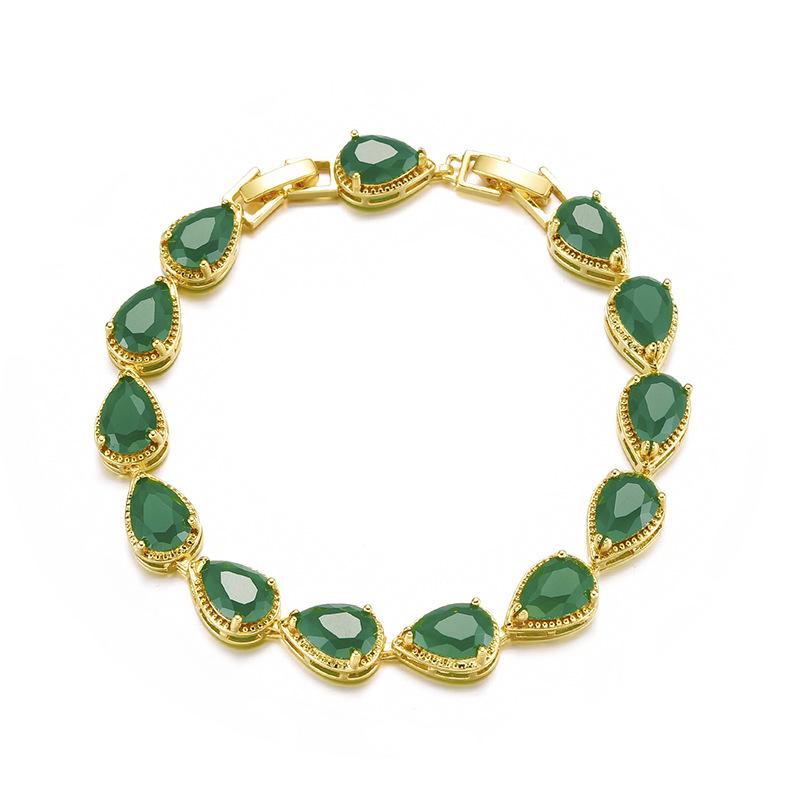 Самый продаваемый европейский и американский браслет с микро-инкрустацией из циркония ААА в форме капли воды, женская мода, свадебные украшения для невесты