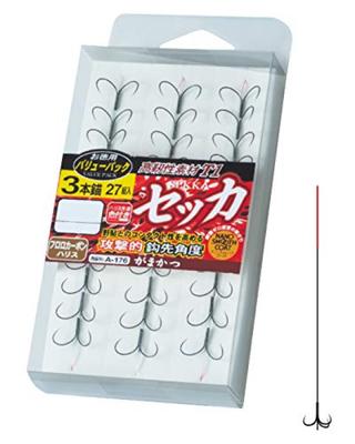 Gamakatsu Набор Value Pack T1 Sekka Гладный Тройной Якорь A176 (Нано-покрытие) 6.5-1