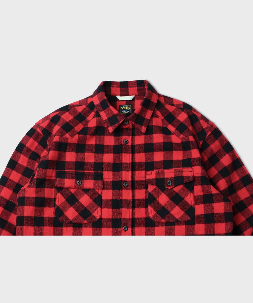 VDR Ccc Flannel Shirts [Buffalo Red]