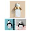 1 комплект, держатель для туалетной бумаги, настенный самоклеящийся полимерный подвесной диспенсер для рулонной бумаги с рисунком панды, стойка для дома