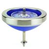 Spin Gear World Championship Certified Top, Iron Ring Hayabusa Tachi Throwing Top, Square Shaft (V7 Blue), Includes 1 Top String and String Clamp