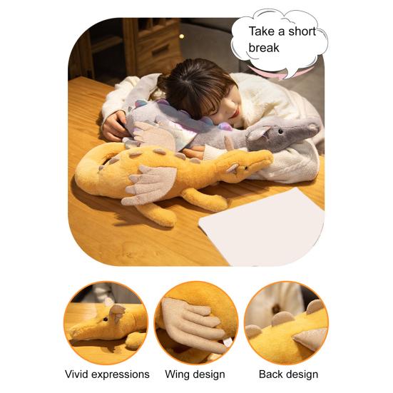 Игрушка Летающий Динозавр Очень Мягкая Плюшевая Подушка Милый Мягкий Динозавр Мягкая Игрушка для Детей