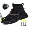 Fashion Work Safety Boots Men Steel Toe Shoes Anti-smash High Top Breathable Working Sneakers Male Industrial Safety Shoes Protect Shoes