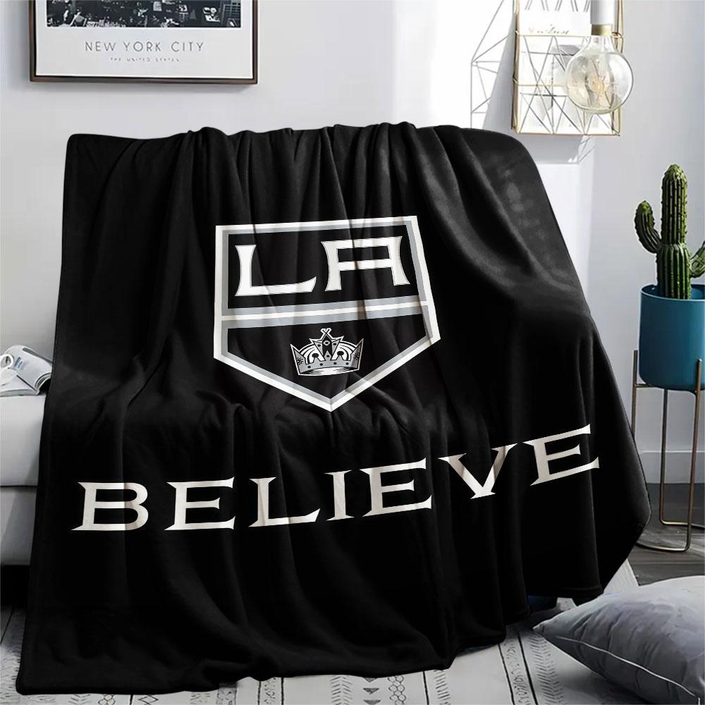 LA Kings Printed Flannel Blanket, soft throw for bedroom sofa, washable, Christmas present, great gift.