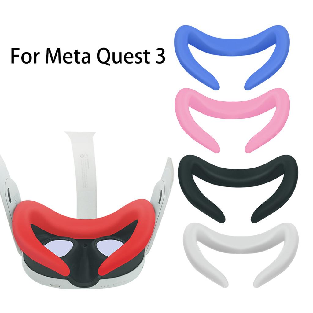 Удобная силиконовая маска для глаз VR l Интерфейсы для гарнитуры Quest3 Удобная и светонепроницаемая крышка для лица